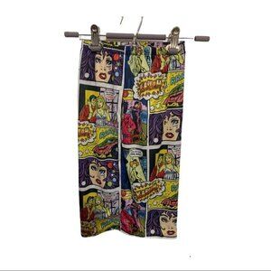 Vintage-Inspired Comic Print Skirt Pop Art Y2K Cosplay Vibes